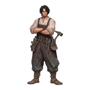 Medieval Blacksmith V2 Vinyl Car Decal Sticker – Waterproof & UV-Resistant 8"