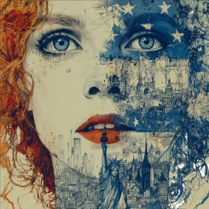 Patriotic Portrait Vinyl Car Decal Sticker – Waterproof & UV-Resistant 8"