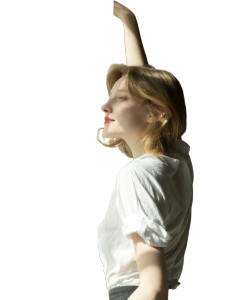 Dreamy Woman By Window Vinyl Car Decal Sticker – Waterproof & UV-Resistant 8"