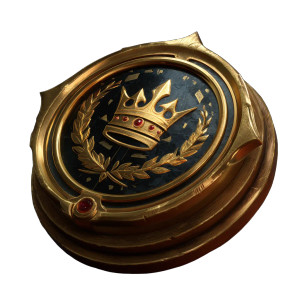 King'S Golden Seal Vinyl Car Decal Sticker – Waterproof & UV-Resistant 8"
