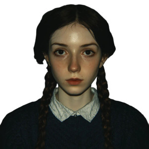 Young Girl V2 Vinyl Car Decal Sticker – Waterproof & UV-Resistant 8"