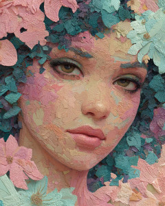 Klimt-Inspired Portrait V3 Vinyl Car Decal Sticker – Waterproof & UV-Resistant 8"