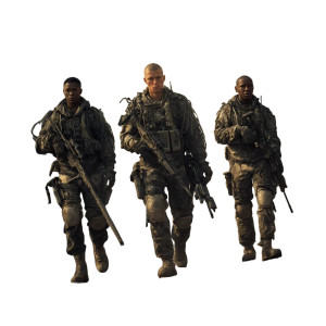 War-Torn Soldiers Vinyl Car Decal Sticker – Waterproof & UV-Resistant 8"