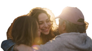 Family Group Hug Vinyl Car Decal Sticker – Waterproof & UV-Resistant 8"