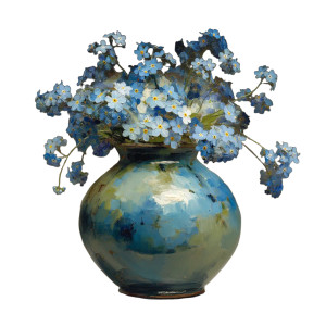 Blue Vase Flowers V2 Vinyl Car Decal Sticker – Waterproof & UV-Resistant 8" Blue Vase Flowers V2 Vinyl Car Decal Sticker – Waterproof & UV-Resistant 8"