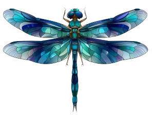 Stained Glass Dragonfly Vinyl Car Decal Sticker – Waterproof & UV-Resistant 8" Stained Glass Dragonfly Vinyl Car Decal Sticker – Waterproof & UV-Resistant 8"