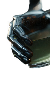 Cyberpunk Prosthetic Hand Vinyl Car Decal Sticker – Waterproof & UV-Resistant 8"