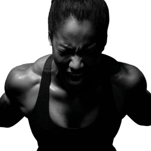 Powerlifting Woman Vinyl Car Decal Sticker – Waterproof & UV-Resistant 8"