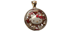 Hello Kitty Pendant Vinyl Car Decal Sticker – Waterproof & UV-Resistant 8"