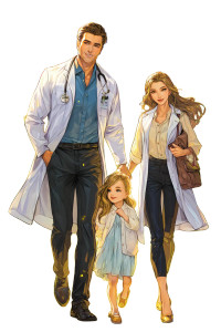 Family Park Walk Vinyl Car Decal Sticker – Waterproof & UV-Resistant 8"