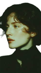 Mysterious Introspective Woman Vinyl Car Decal Sticker – Waterproof & UV-Resistant 8"