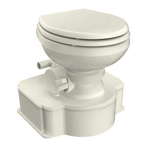 Sierra Marine Portable Toilet | 6.5 Gallon Tank, Bone Finish, Pedal Flush Control