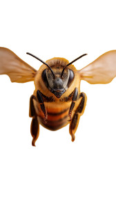 Slow Motion Bee Vinyl Car Decal Sticker – Waterproof & UV-Resistant 8"