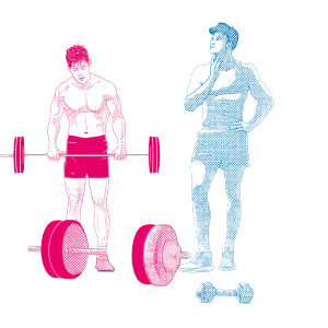 Athletes In Gym Vinyl Car Decal Sticker – Waterproof & UV-Resistant 8"