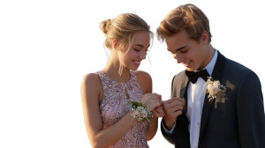 Evening Prom Couple Vinyl Car Decal Sticker – Waterproof & UV-Resistant 8"