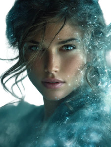 Elegant Young Woman V26 Vinyl Car Decal Sticker – Waterproof & UV-Resistant 8"