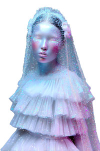 Ethereal Fashion Muse V6 Vinyl Car Decal Sticker – Waterproof & UV-Resistant 8"