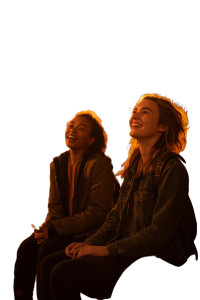 Friends At Night Vinyl Car Decal Sticker – Waterproof & UV-Resistant 8"