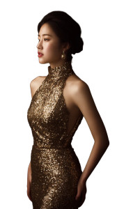 Glamorous Korean Woman V3 Vinyl Car Decal Sticker – Waterproof & UV-Resistant 8"