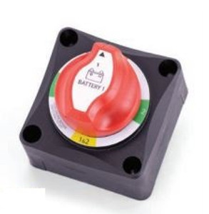Sierra Marine Battery Disconnect Switch | Key Type 1-2-Both-Off | 200A DC Continuous | Marine Series | High Amp Capacity