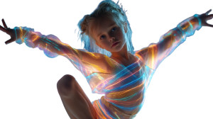 Future Dancer Girl Vinyl Car Decal Sticker – Waterproof & UV-Resistant 8"