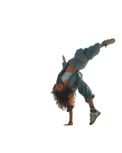 Hiphop Handstand Vinyl Car Decal Sticker – Waterproof & UV-Resistant 8"