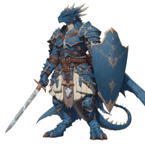 Corrupted Dragonborn Paladin Vinyl Car Decal Sticker – Waterproof & UV-Resistant 8"