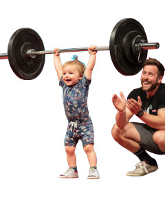 Baby Weightlifter Vinyl Car Decal Sticker – Waterproof & UV-Resistant 8" Baby Weightlifter Vinyl Car Decal Sticker – Waterproof & UV-Resistant 8"