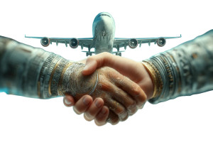 Deal Handshake Vinyl Car Decal Sticker – Waterproof & UV-Resistant 8"