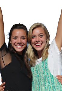 Theatrical Performance Duo Vinyl Car Decal Sticker – Waterproof & UV-Resistant 8"