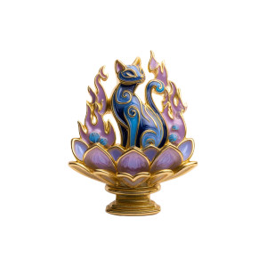 Gold Cat Brooch Vinyl Car Decal Sticker – Waterproof & UV-Resistant 8" Gold Cat Brooch Vinyl Car Decal Sticker – Waterproof & UV-Resistant 8"
