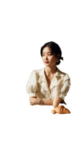 Elegant Cafe Scene Vinyl Car Decal Sticker – Waterproof & UV-Resistant 8"