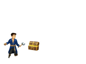 Cartoon Pirate Treasure Vinyl Car Decal Sticker – Waterproof & UV-Resistant 8"