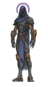 Sci-Fi Hooded Figure Vinyl Car Decal Sticker – Waterproof & UV-Resistant 