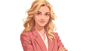 Blonde Lawyer Smiling Vinyl Car Decal Sticker – Waterproof & UV-Resistant Blonde Lawyer Smiling Vinyl Car Decal Sticker – Waterproof & UV-Resistant