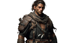 Rugged Fantasy Warrior Vinyl Car Decal Sticker – Waterproof & UV-Resistant 