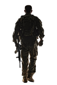 Military Silhouette V2 Vinyl Car Decal Sticker – Waterproof & UV-Resistant 