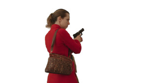 Woman In Red V13 Vinyl Car Decal Sticker – Waterproof & UV-Resistant 