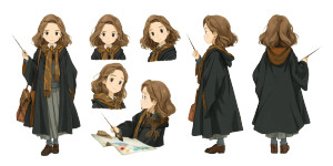 Anime Hermione Granger Vinyl Car Decal Sticker – Waterproof & UV-Resistant 