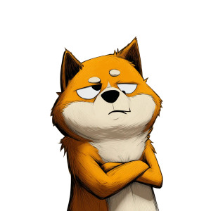 Lazy Shiba Inu V2 Vinyl Car Decal Sticker – Waterproof & UV-Resistant 