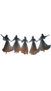 Mystical Levitating Women Vinyl Car Decal Sticker – Waterproof & UV-Resistant 
