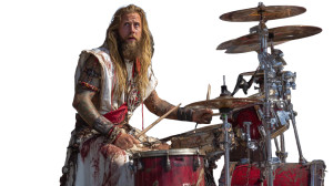 Metalhead Jesus Drummer Vinyl Car Decal Sticker – Waterproof & UV-Resistant 