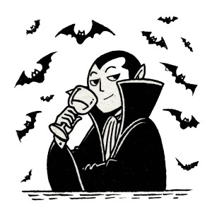 Elegant Vampire Sip Vinyl Car Decal Sticker – Waterproof & UV-Resistant Elegant Vampire Sip Vinyl Car Decal Sticker – Waterproof & UV-Resistant