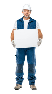 Construction Worker Portrait V6 Vinyl Car Decal Sticker – Waterproof & UV-Resistant 
