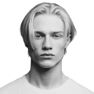 Blonde Male Hairstyle Vinyl Car Decal Sticker – Waterproof & UV-Resistant Blonde Male Hairstyle Vinyl Car Decal Sticker – Waterproof & UV-Resistant