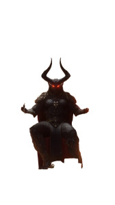 Demon Lord Throne V2 Vinyl Car Decal Sticker – Waterproof & UV-Resistant 