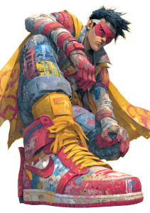 Graffiti Superhero Vinyl Car Decal Sticker – Waterproof & UV-Resistant 