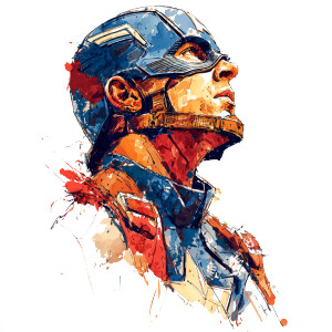 Captain America Art Vinyl Car Decal Sticker – Waterproof & UV-Resistant 