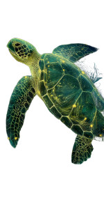 Glowing Sea Turtle Vinyl Car Decal Sticker – Waterproof & UV-Resistant  Glowing Sea Turtle Vinyl Car Decal Sticker – Waterproof & UV-Resistant