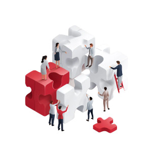 Collaborative Puzzle Team Vinyl Car Decal Sticker – Waterproof & UV-Resistant 